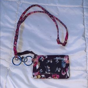 vera bradley lanyard and wallet